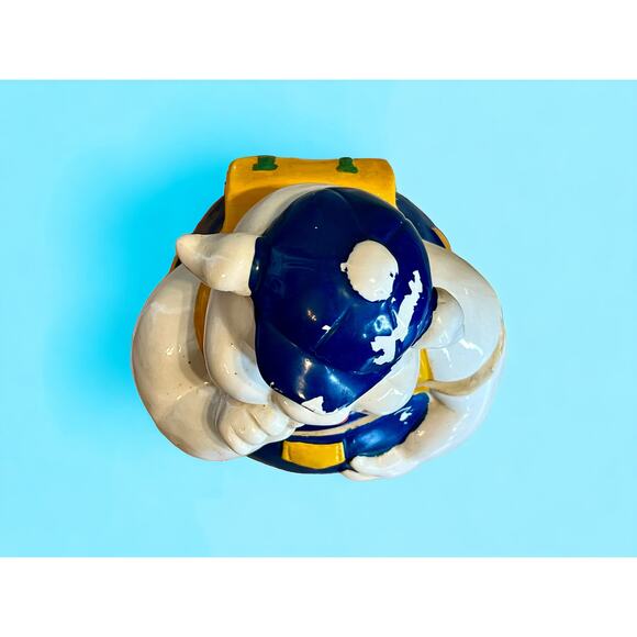 Vintage Cookie Jar-Ceramic Farmer Pig-Mid Century MCM Farmhouse Antique Kitschy - Picture 5 of 9